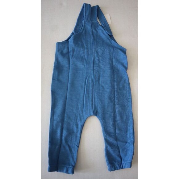 H&M Baby Boy Sz 9M (6-9M) Bright Blue/Green 2-Pack Cotton, French Terry Overalls - Picture 8 of 12
